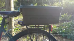 Customizable Bike "Trunk" Container Adaptor