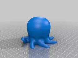 Cute Octopus plays a Bone Flute