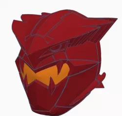 Cyber Villain Blaze Ranger Helmet