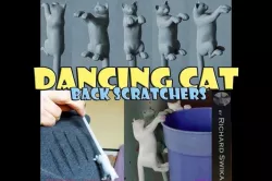 Dancing Cat Back Scratcher, Puppet and Toy