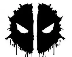Deadpool face wall art