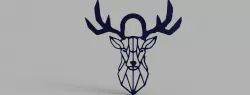 Deer keychain, necklace
