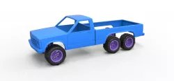 Diecast Chevrolet S10 six-wheeled concept Scale 1:25