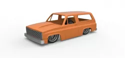 Diecast shell 1988 Chevrolet Blazer K5 Lowrider 1:25