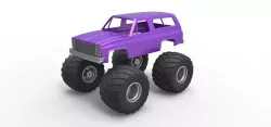Diecast shell 1988 Chevrolet Blazer monster Scale 1:25