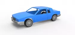 Diecast shell Cadillac Eldorado Biarritz 1989 1:25
