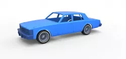 Diecast shell Cadillac Seville 1979 4 doors 1:25