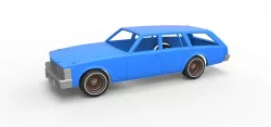 Diecast shell Cadillac Seville 1979 wagon 1:25