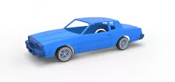Diecast shell Pontiac Grand Prix 1986 Scale 1:25