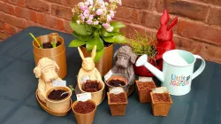 Dog The Gardener Toy/Pot/Planter