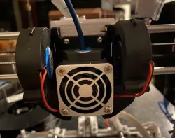 Dual Blower Bowden for Brutus X-Carriage