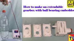 extendable gearbox with ball bearing embedded