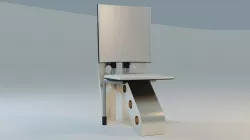 Futuristic table and chair
