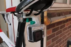 GoPro mount for a bicycle seat rail