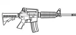 Gun wall art