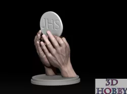 hands Eucharist model sculpture mani hand