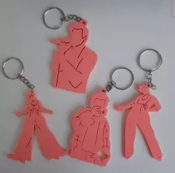 HARRY STYLES FINE LINE KEYCHAIN LLAVERO KIT 4 STL