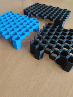 Hexagon tessellation platform tiles raiser