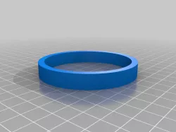 Hubcentric Ring 72.6-64.1 for "Fast Wheels" on a Tesla Model 3.