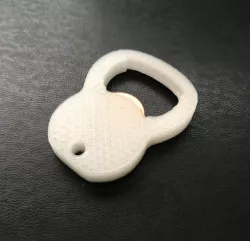 Kettlebell Bottle Opener - Penny Not Included