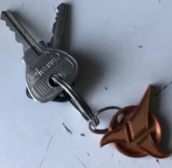 Klingon insignia keychain attachment
