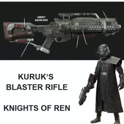 KURUK Blaster Rifle - Knight of Ren - inspired by Star Wars