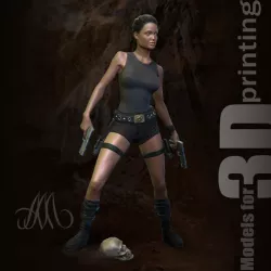 Lara Croft STL 3D print model