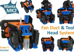 Manta MK2 Duct & Tool Head System Ender 5 Version