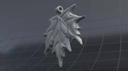 Maple leaf pendant