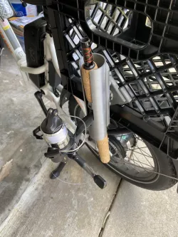 Milk Crate Fishing Pole Rod Holder