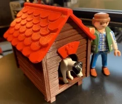 Niche / doghouse compatible Playmobil