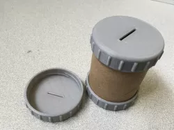 Paper Tube Coin Bank Caps