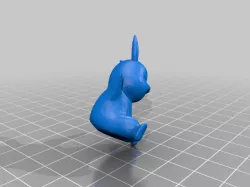 Pikachu holding tail