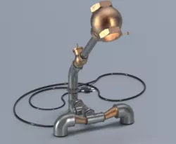 Pipe fitting lamp