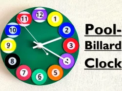 Pool Billard Clock