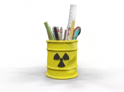 RADIOACTIVE PENCIL HOLDER