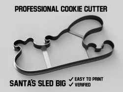 Santa´s sled big cookie cutter