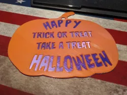 Simple Halloween Pumpkin sign