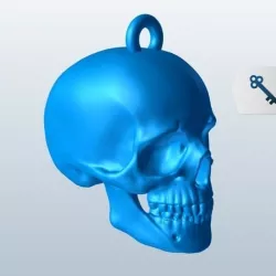 skull keychain