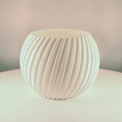 Sphere Planter Striped - (Vase Mode)