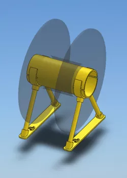 Standing Hinge for a Filament Spool