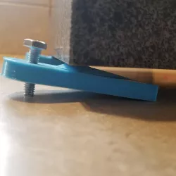Surface plate leveling feet.