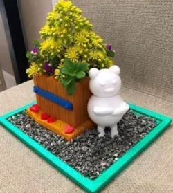 TEDDY BEAR PLANTER POT