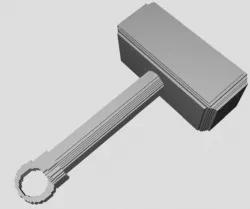 Thor's Hammer Keychain