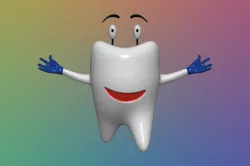 Tooth Cartoon - 3D Model