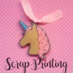 Unicornio Unicorn earring or Keychain
