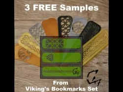 Viking's Bookmarks Set - 3 FREE samples