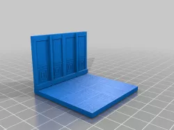 Wood Floor with Tudor Wall(panel interior) 2x2 Tile