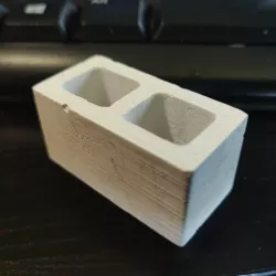 1/10 Scale Miniature Cinderblock Mold
