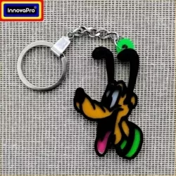 1/2 Pluto Keychain